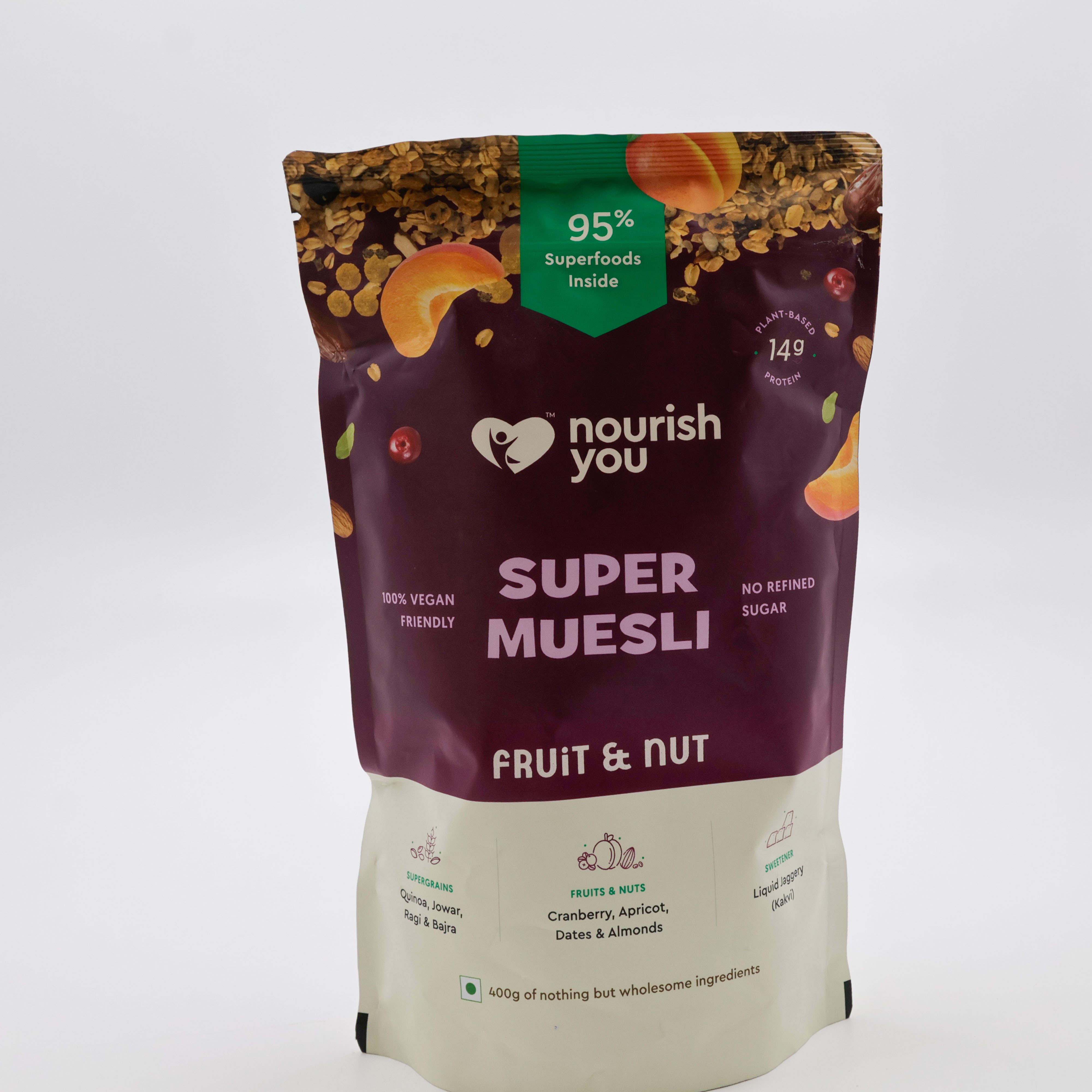 Nourish You Muesli Fruit Nut 400g